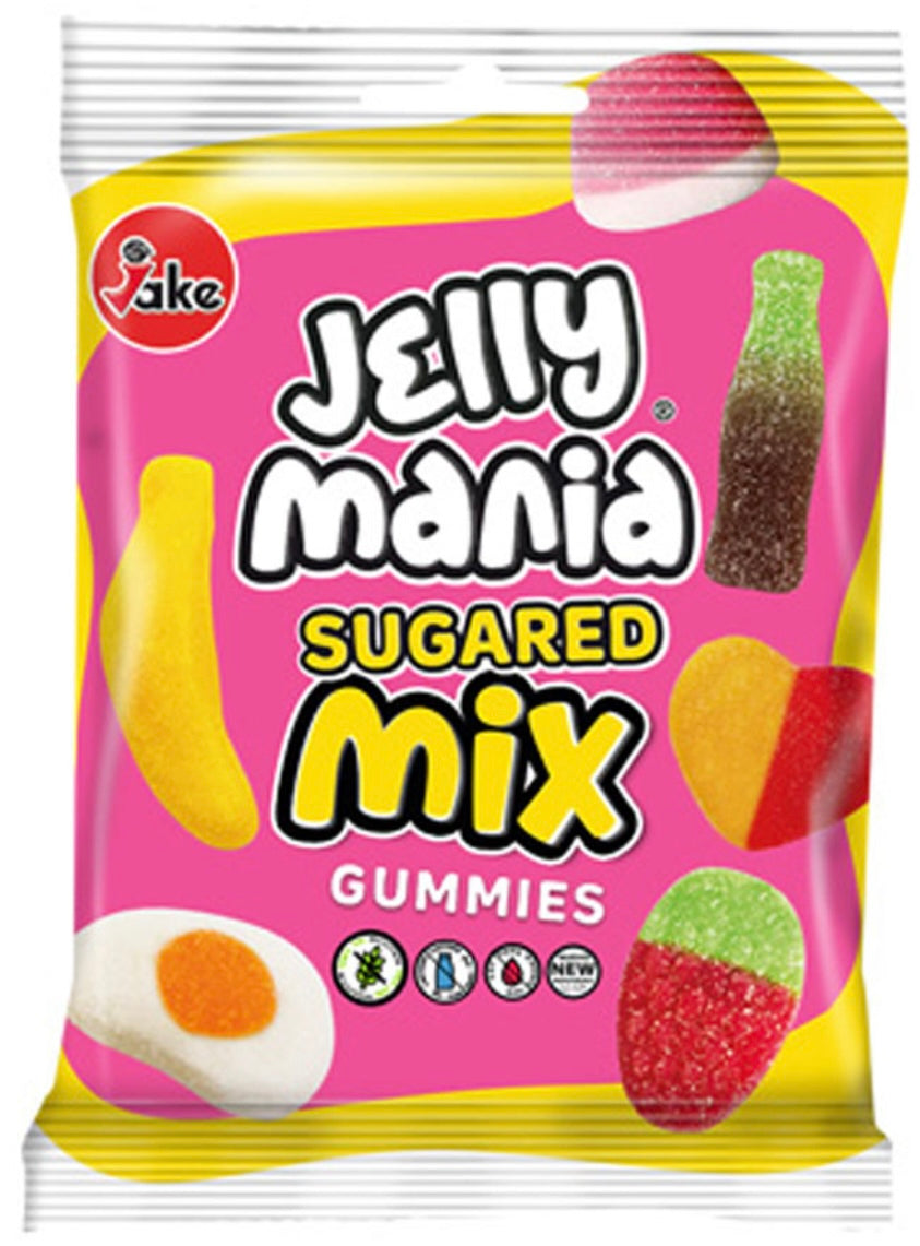 Jake Jelly Mania Sugared Mix Gummies - On The Go!