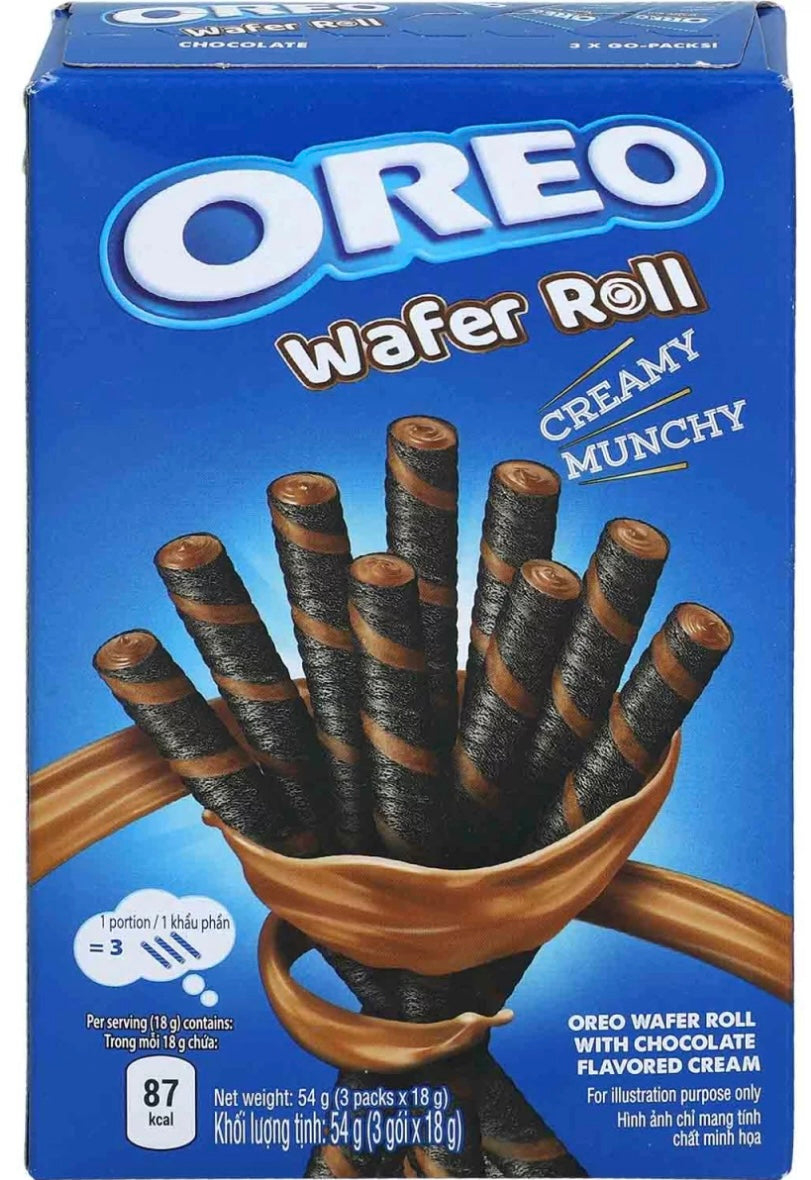 Oreo Wafer Roll Creamy Munchy - Chocolate Flavour