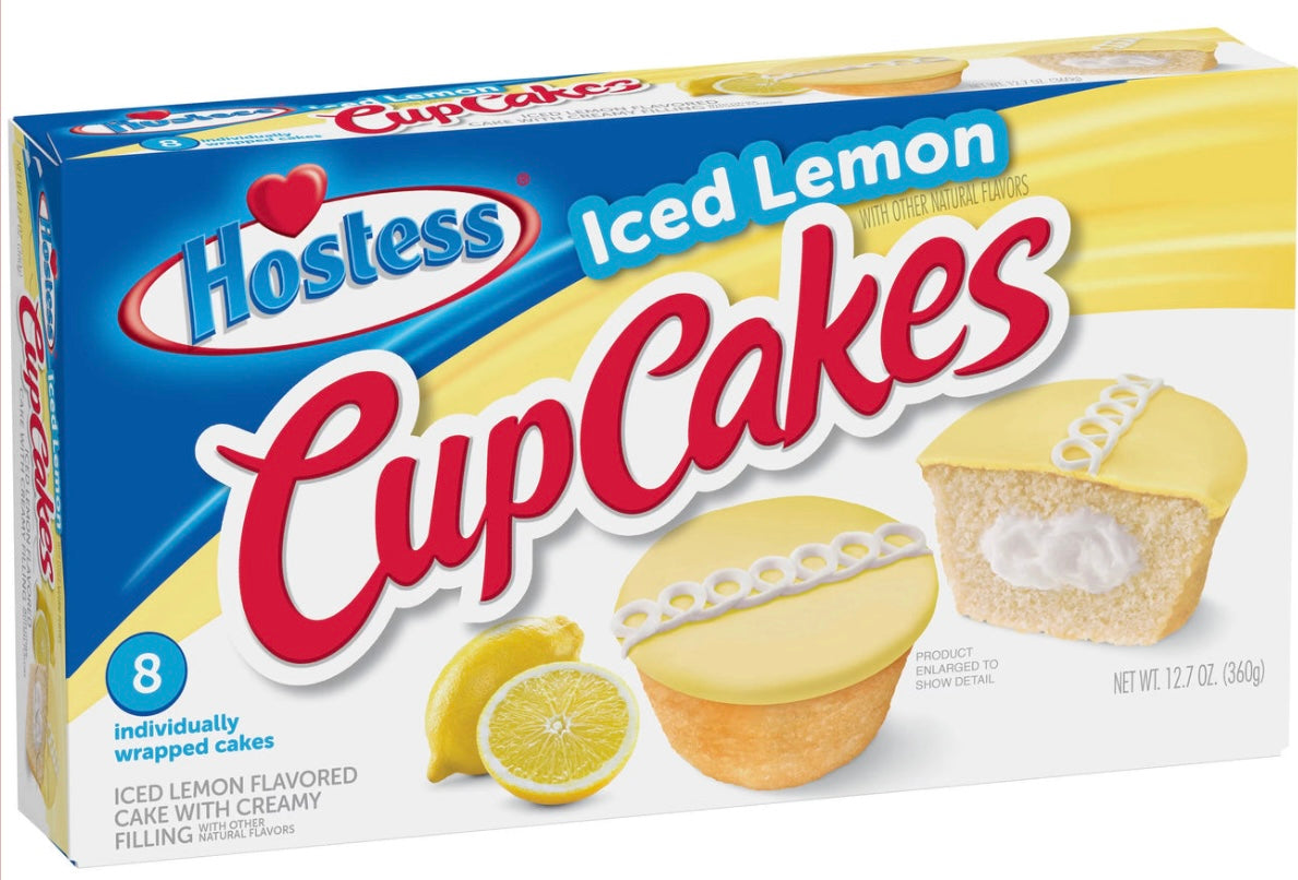 Hostess Iced Lemon Cupcake