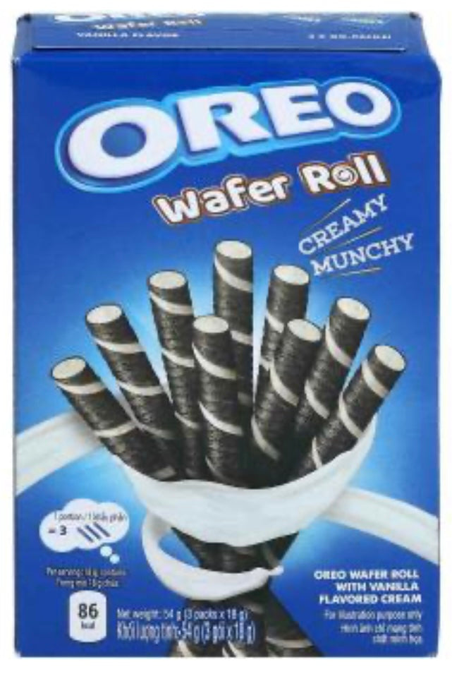 Oreo Wafer Roll Creamy Munchy - Vanilla Flavored Cream
