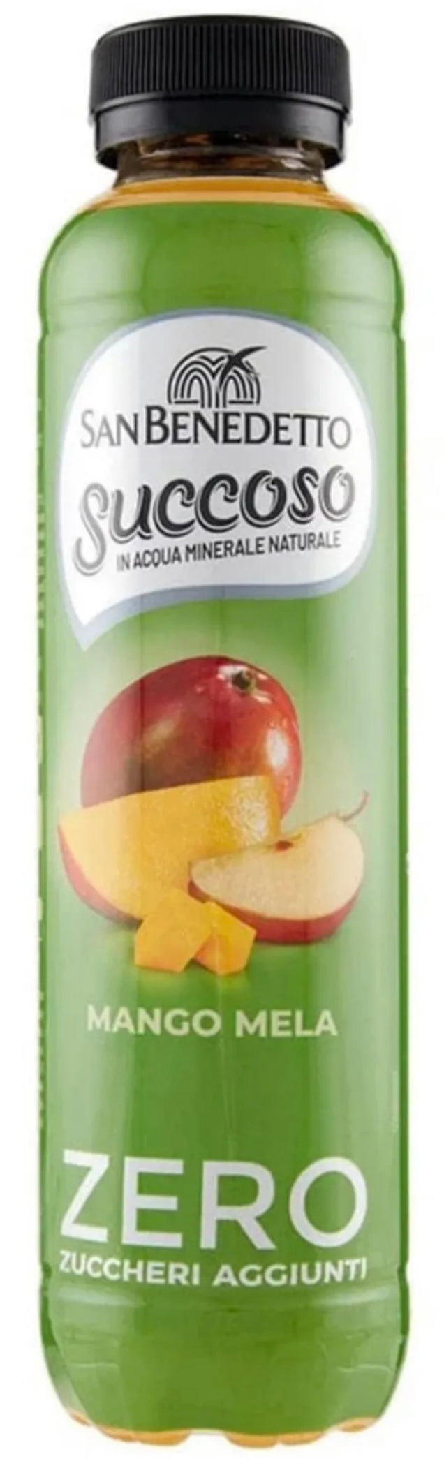 San Benedetto Mango Mela Succoso Zero Gemischter Fruchtsaft PET 400ml - My Secret 🇮🇹