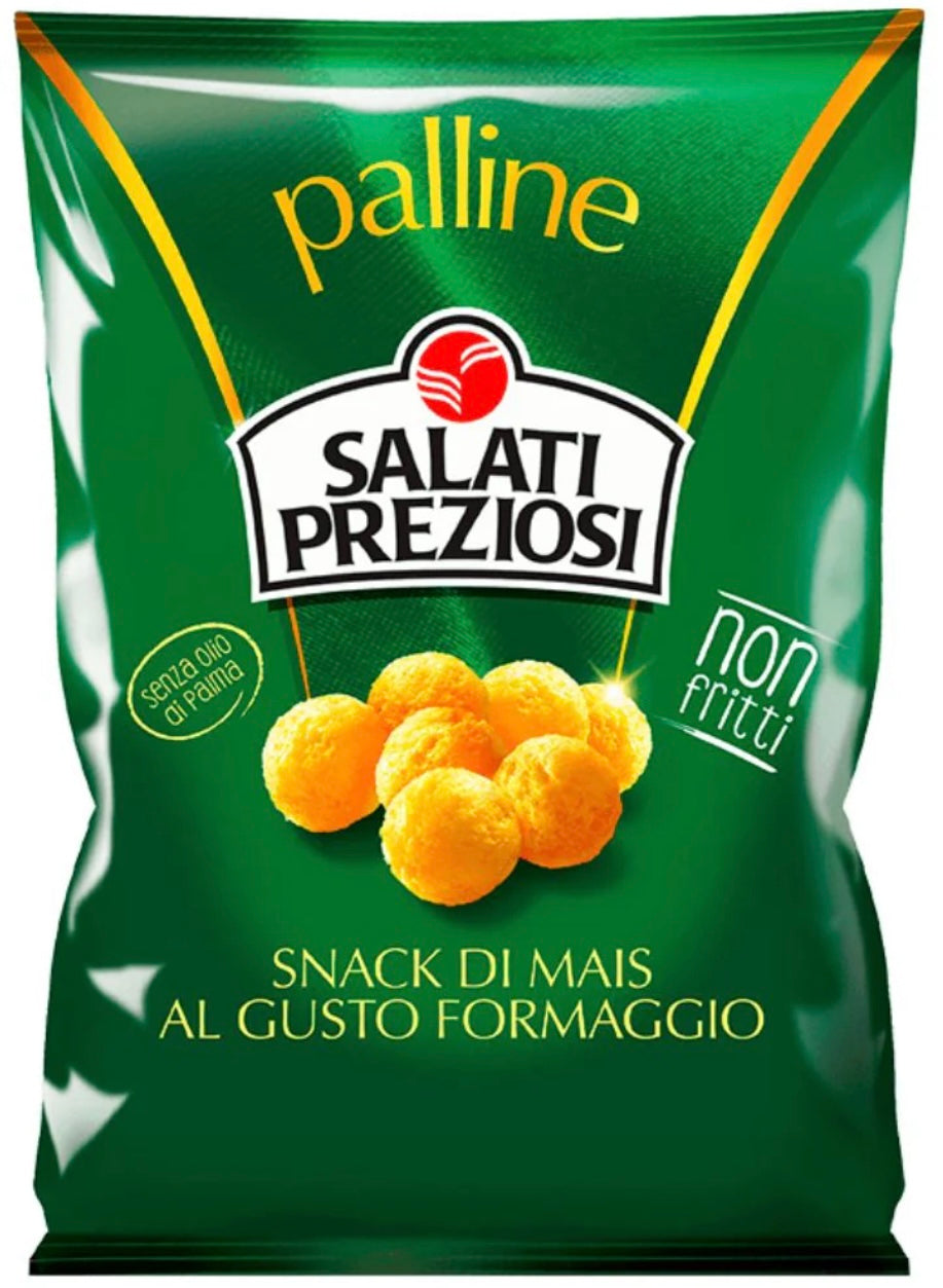 Salati Preziosi Palline di Mais Snack mit Käse 110g 🇮🇹
